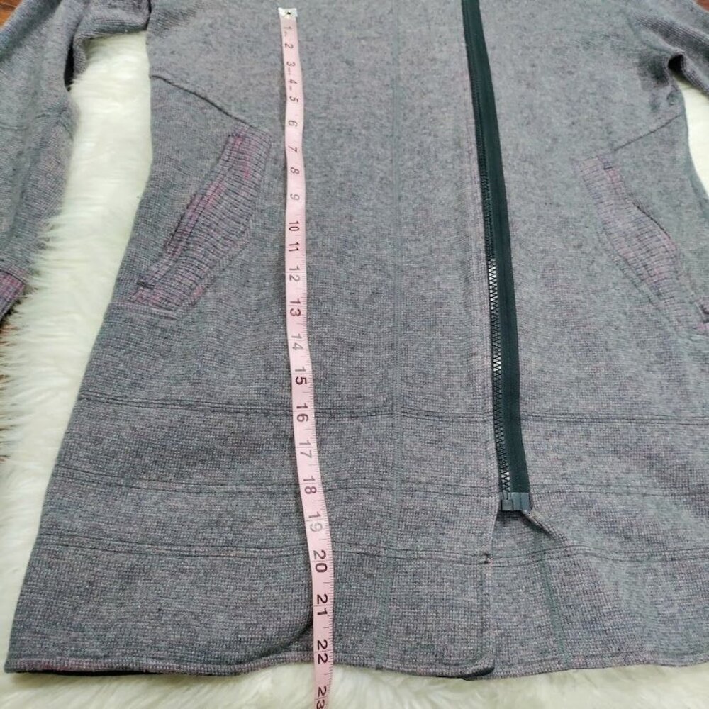 Title Nine Swacket Womens Size L Full Zip Tunic Sweater Jacket Gray Purple Pink - Picture 15 of 15